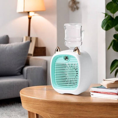 Mini Air Conditioner with 3-Speed Fan and Mist Sprayer