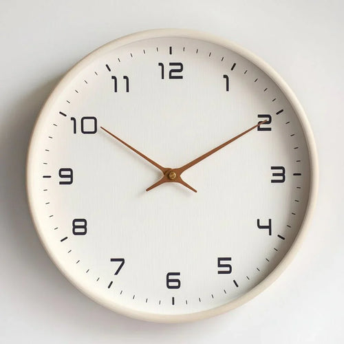 Scandinavian Style Timber Wall Clock for Modern Home Interiors