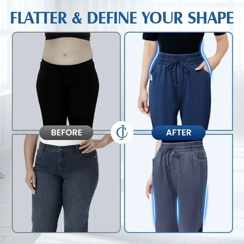 ComfiJeans - High Waist Ultra-Stretch Mom Jeans